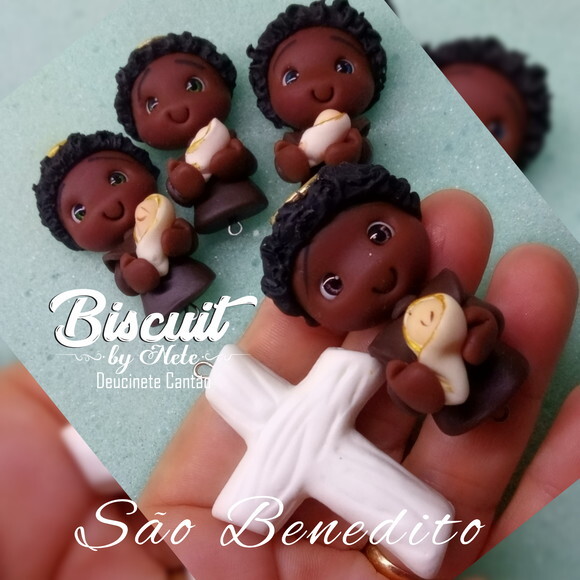 Kit Entremeios São Benedito em Biscuit (4 Kits)
