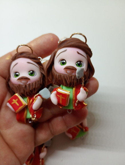Kit Entremeios São Judas Tadeu em Biscuit (kit com 4)