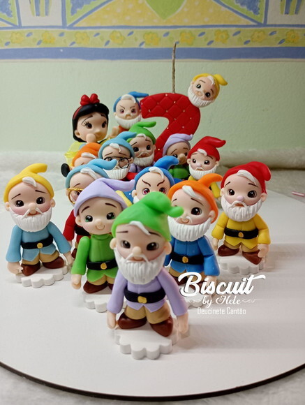 Kit Festa Branca de Neve em Biscuit