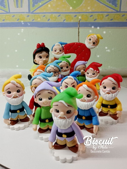 Kit Festa Branca de Neve em Biscuit