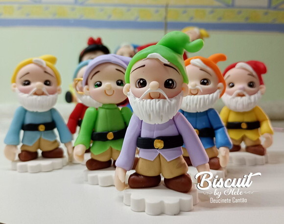 Kit Festa Branca de Neve em Biscuit