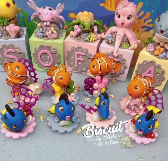 Kit Festa Fundo do Mar em Biscuit