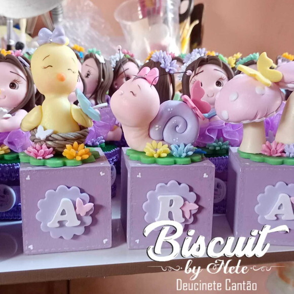 Kit Festa Jardim Encantado em Biscuit