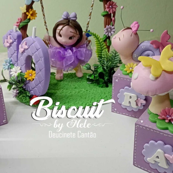 Kit Festa Jardim Encantado em Biscuit