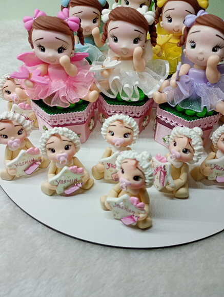 Kit Lembrancinhas para Chá de Bebê em Biscuit