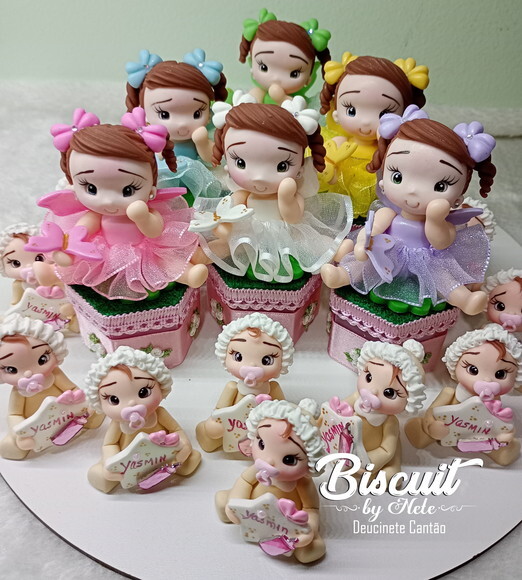 Kit Lembrancinhas para Chá de Bebê em Biscuit