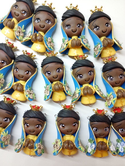 Kit Nossa Senhora de Aparecida em Biscuit (kit com 4)