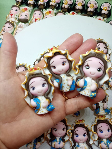 Kit Nossa Senhora do Amparo em Biscuit (kit com 4)
