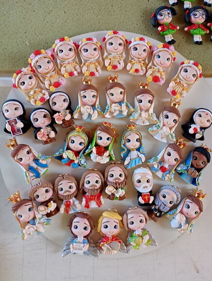 Kit Pingentes pra Terços Santinhas Diversas