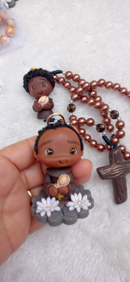 Kit Presente São Benedito em Biscuit