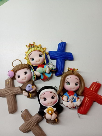 Kit Santinhos Misto em Biscuit (kit com 4)