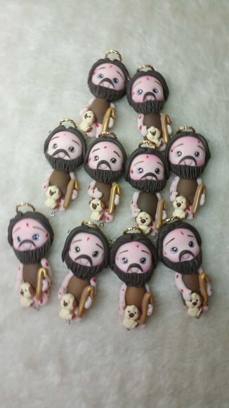 Kit São Lázaro em Biscuit (kit com 4)