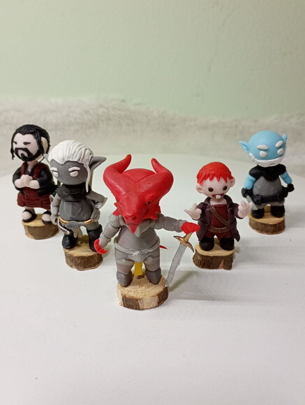 Kit Toy Mini Dungeon And Dragon Rpg em Biscuit