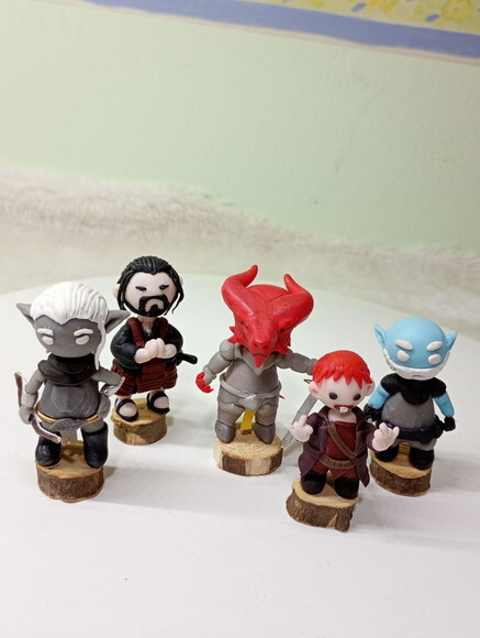 Kit Toy Mini Dungeon And Dragon Rpg em Biscuit