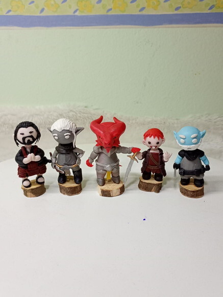 Kit Toy Mini Dungeon And Dragon Rpg em Biscuit