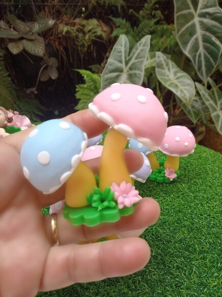 Lembrancinhas Jardim Encantado Cogumelos