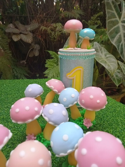 Lembrancinhas Jardim Encantado Cogumelos
