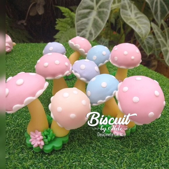 Lembrancinhas Jardim Encantado Cogumelos