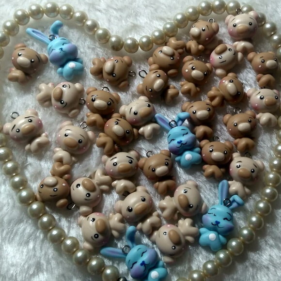 Mini Pingentes pra pulseiras Ursinhos