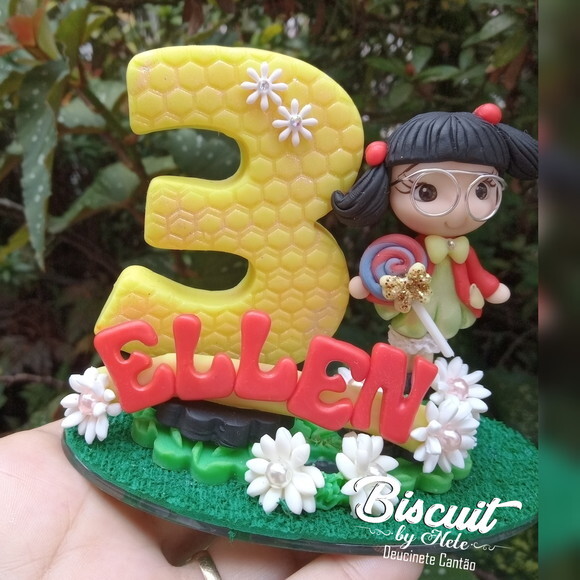 Mini Topo Chiquinha em Biscuit