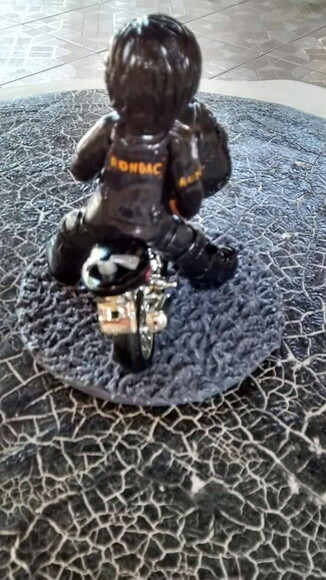 Motoqueiro personalizado topo de bolo