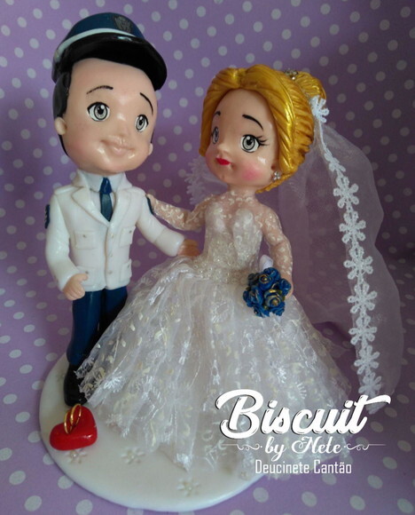 Noivinhos Personalizados em Biscuit