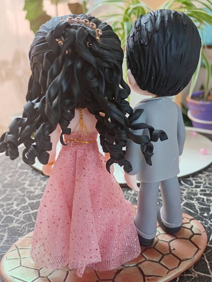 Noivinhos Personalizados em Biscuit Casamento Civil