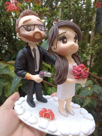 Noivinhos Personalizados Em Biscuit Casamento Civil