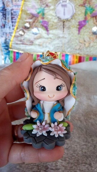Nossa Senhora das Graças em Biscuit para Oratório