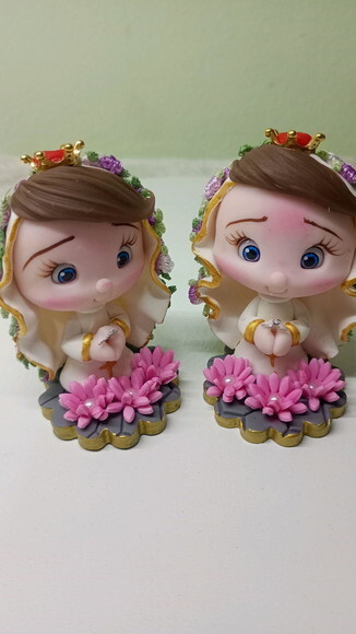 Nossa Senhora de Fátima em Biscuit para Oratório