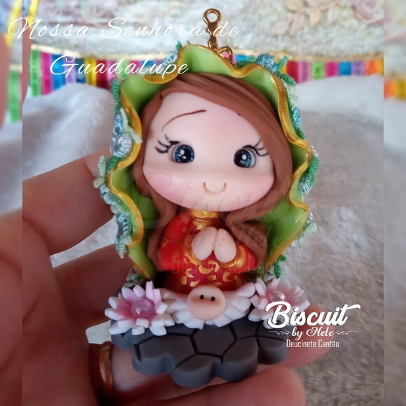 Nossa Senhora de Guadalupe em Biscuit para Oratório