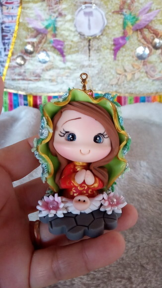 Nossa Senhora de Guadalupe em Biscuit para Oratório
