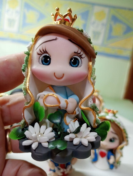 Nossa Senhora de Nazaré em Biscuit para Oratório