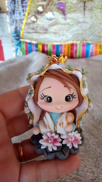 Nossa Senhora de Nazaré em Biscuit para Oratório