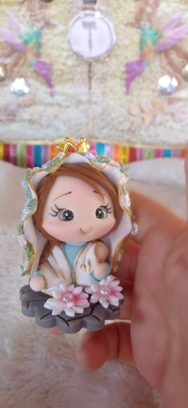 Nossa Senhora de Nazaré em Biscuit para Oratório