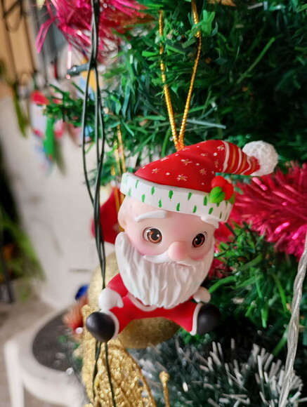 Pingentes Papai Noel em Biscuit