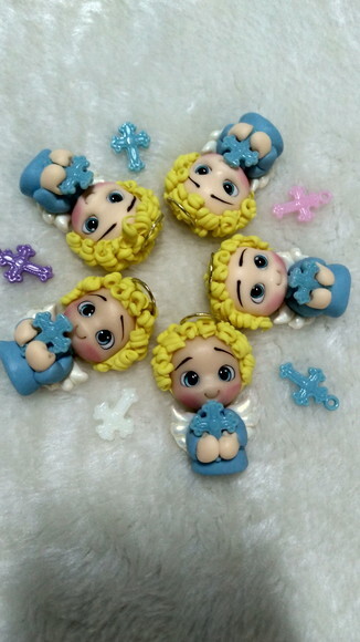 Pingentes para Terços Aninho em Biscuit