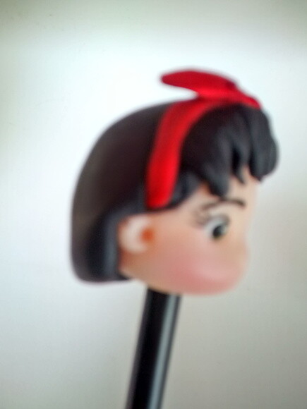 Ponteira de Lápis Branca de Neve em Biscuit