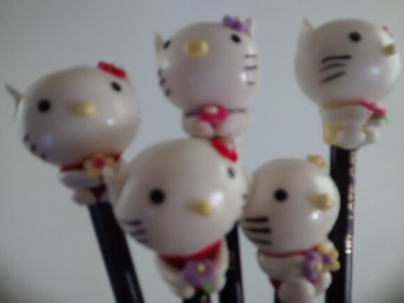 Ponteira de Lápis em Biscuit Hello Kit