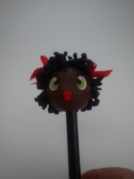 Ponteira de Lápis Nega Maluca em Biscuit,