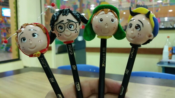 Ponteira de Lápis Turma do Chaves