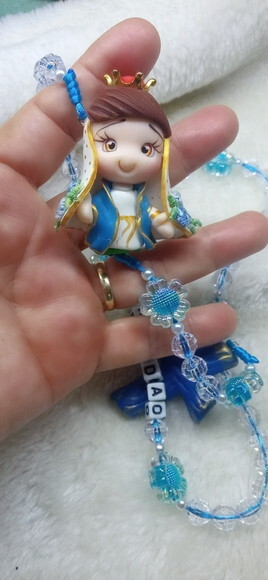 Terço Nossa Senhora das Graças em Biscuit com Nome