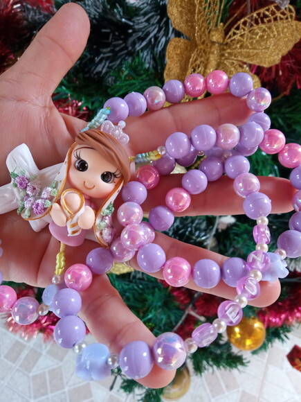 Terço Nossa Senhora de Nazaré Lilás com Nome