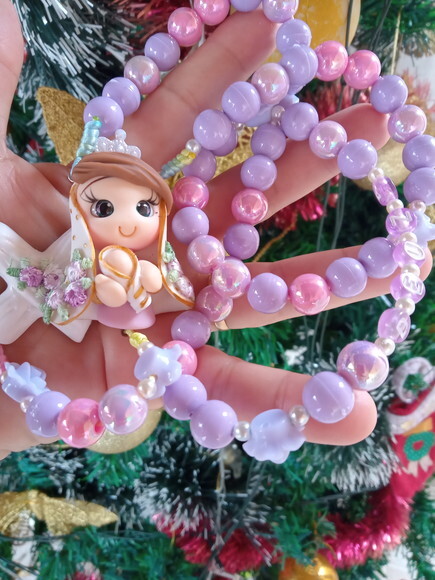Terço Nossa Senhora de Nazaré Lilás com Nome