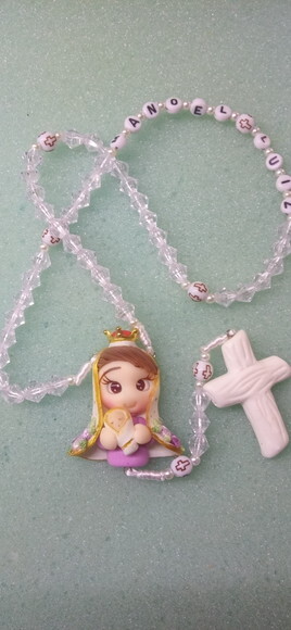 Terço Nossa Senhora de Nazaré Rosa com Nome