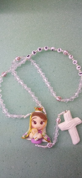 Terço Nossa Senhora de Nazaré Rosa com Nome