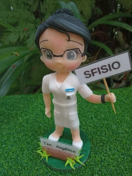 Topo de Bolo Fisioterapeuta em Biscuit