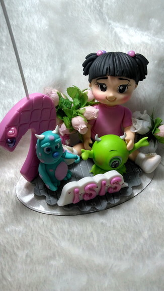 Topo De Bolo Menina Monsters S/a