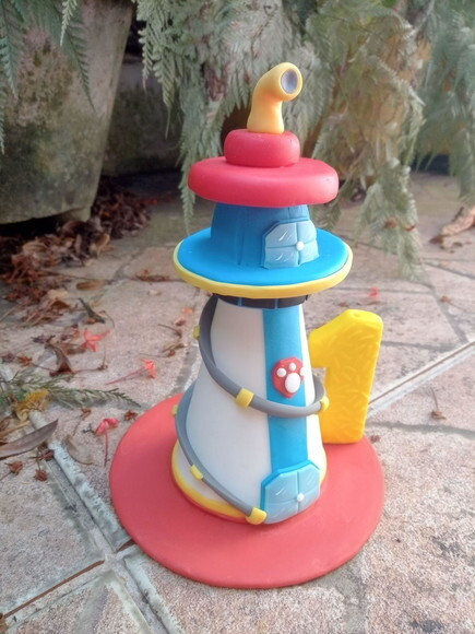 Topo de Bolo Torre de Comando Patrulha Canina