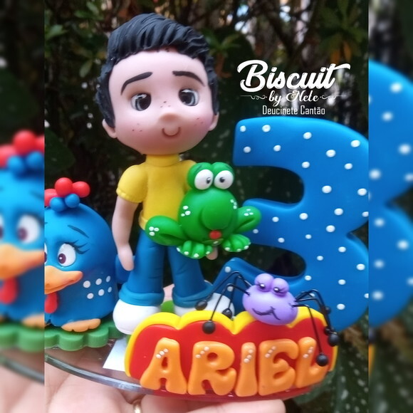 Topo Galinha Pintadinha em Biscuit